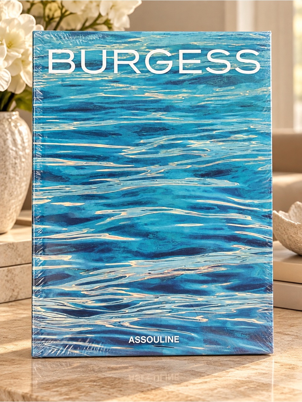Assouline Burgess Decorative Book — Ocean Blue Cover
